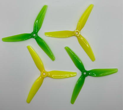 ETHIX S4 PROP LEMON LIME 5037 HQPROPS TRE PALE 5x3.7x3 (2 CW + 2 CCW)